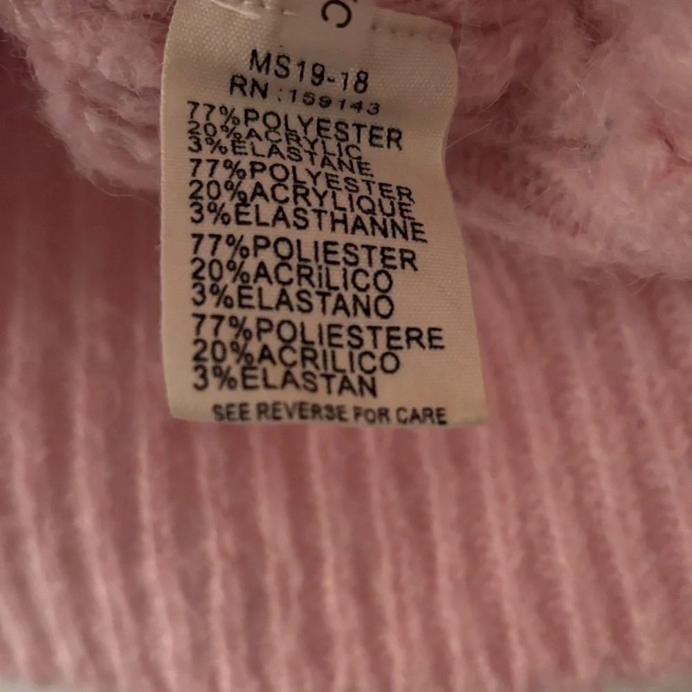 FRNCH Oversized Soft Pink Turtleneck Sweater